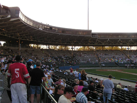 RF stands at Cooper Stadium, Columbus. Oh