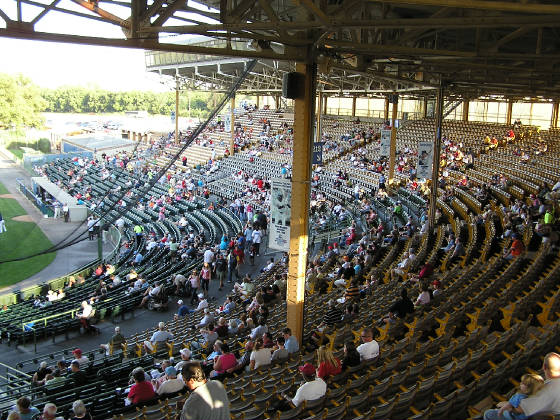 From the last row at Cooper Stadium - Columbus