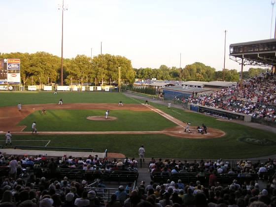 Game action - Cooper Stadium, Columbus, Ohio