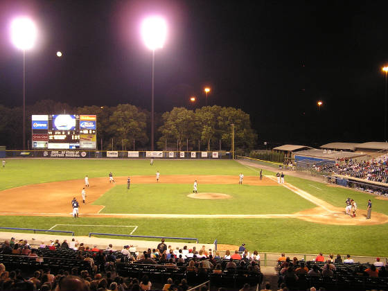 Game action from the final season - Cooper Stadium